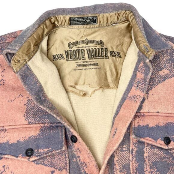 Vintage VERTE VALLEE Flannel Jacket Western Size Large - Picture 7 of 11